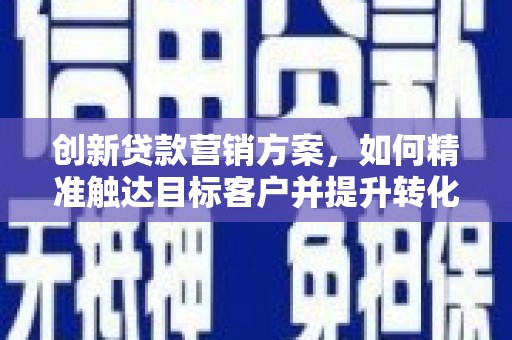 保亭创新贷款营销方案，如何精准触达目标客户并提升转化率