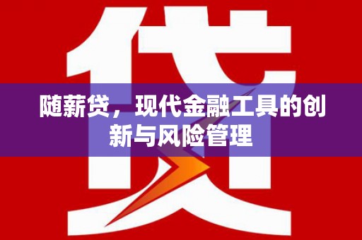 麻豆随薪贷，现代金融工具的创新与风险管理