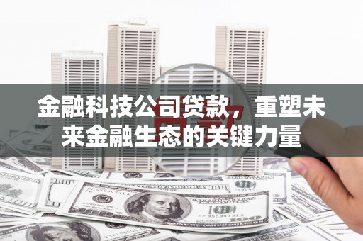 玉屏金融科技公司贷款，重塑未来金融生态的关键力量
